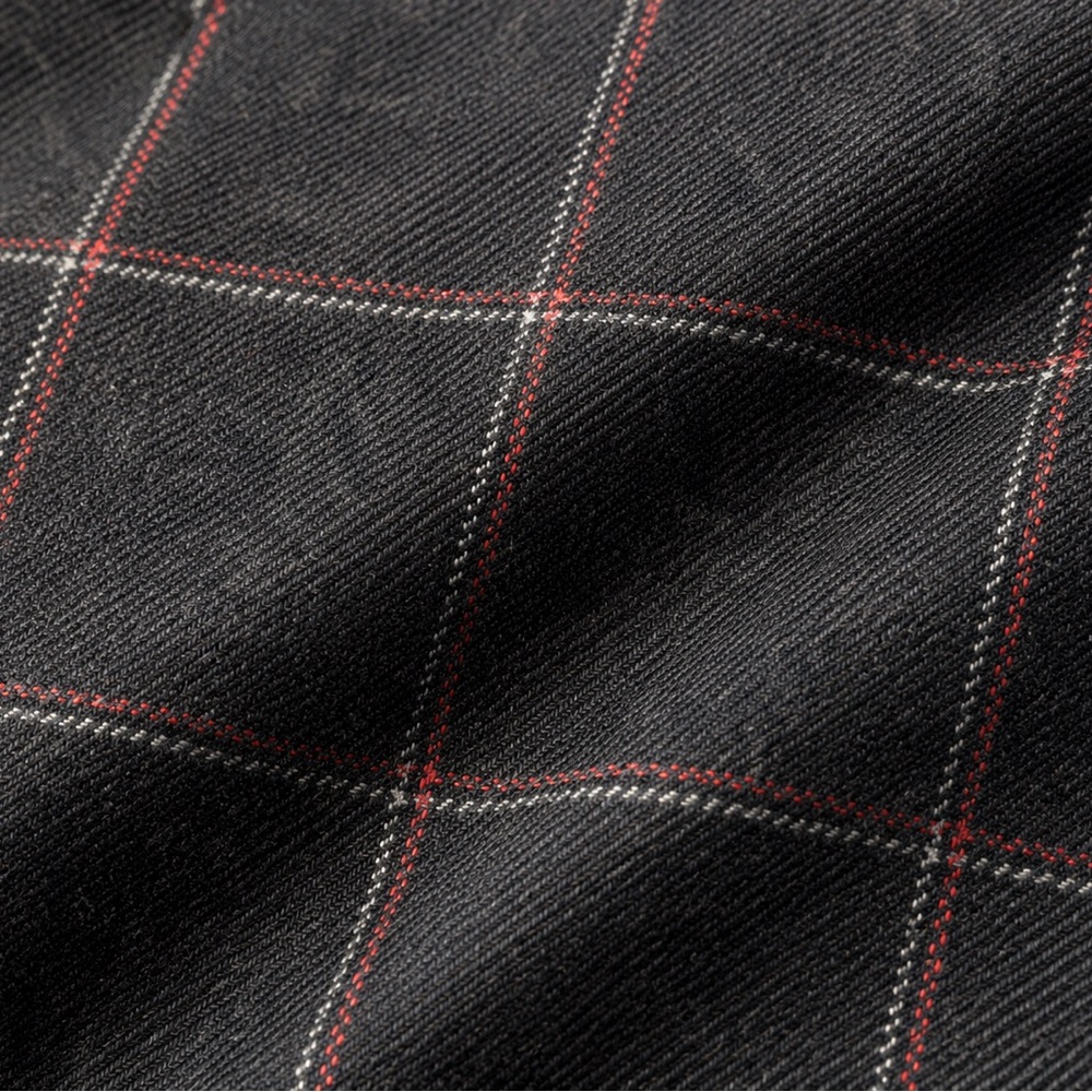 Kiton Cashmere Charcoal Windowpane Blazer with Luxury Wool Tie & Kiton Pocket Sq - Picture 7 of 8